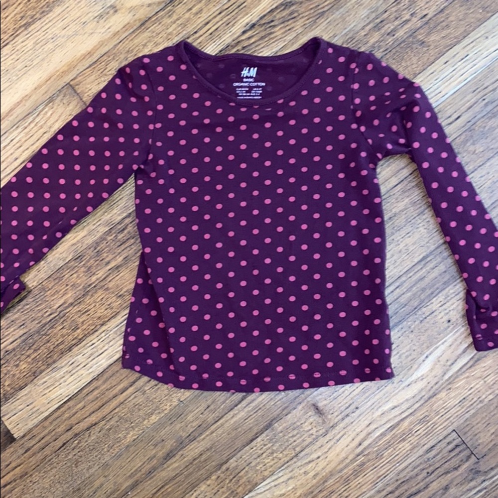3T-4T H&M girl’s polka dot top